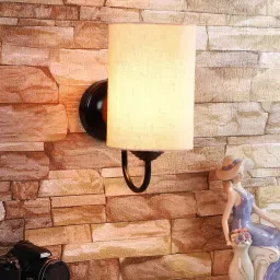 tu casa White Jute Wall Light image 1
