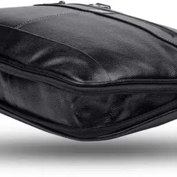 house of common Men & Women Black Messenger Bag image 4