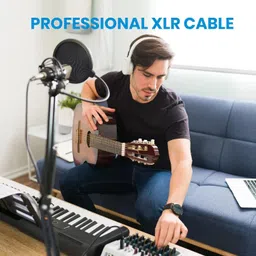 amg music 6 Qty 10 Feet XLR Male to Female XLR Cable for Microphone Mixer DJ Light Straight XLR Patch Cable image 5