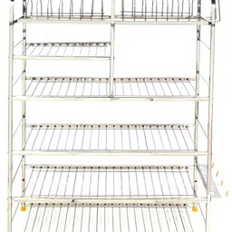 logenta Utensil Kitchen Rack Stainless Steel Wall Mount Kitchen Racks | Kitchen Organizer Items (36X30 Inch) Steel image 4
