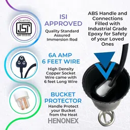 henonex Immersion Rod for Efficient Water Heating 1500 W Immersion Heater Rod image 4