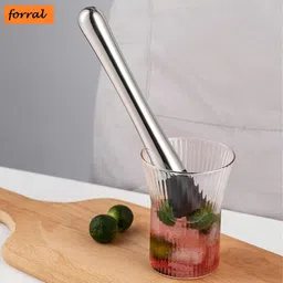 forral Bar Muddler 8 Cocktail Drink Muddler Bartender Tool for Old Fashioned Mojitos Stainless Steel 18 cm Stirrer image 5