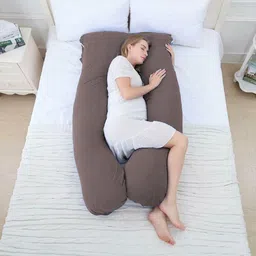 mom's moon 2nd Generation Maternity Pillow Microfibre Solid Pregnancy Pillow Pack of 1 image 2