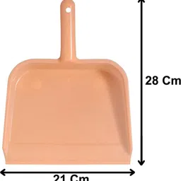 homestic Plastic Dustpan, Pack of 2 (Green & Light Pink) Plastic Dustpan image 4