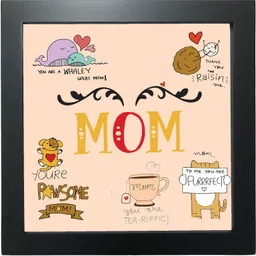 northland Superhero Mother's Day Table Frame - Ghr me Makdi ka Jaala - Gift for Mother 6.5 inch Poster image 1