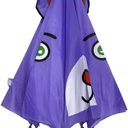 unicornstore Purple Bee Print Kids Umbrella with 3D Ears | Waterproof & Lightweight Umbrella image 4