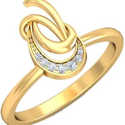 avsar AVR450 18kt Diamond Yellow Gold ring image 2
