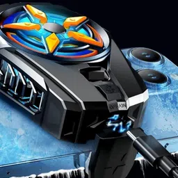 PAPLAJ ENTERPRISES NEW_Sl-09-Mobile Phone Cooler- Portable 2 Gear -Blue Backlight 1 Fan Ergonomic Cooling Pad-image-30