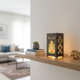 shearrive Wooden LED Light Box for Festive Decoration | Handmade Craft Lamp for Home Décor Table Lamp-picture-46
