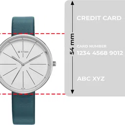 Titan Stackables White Dial Blue Leather Strap Analog Watch - For Women 2718SL01F image 4