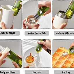easy ebuy 3 in 1 Multifunctional Bottle Cleaning Brush image 3