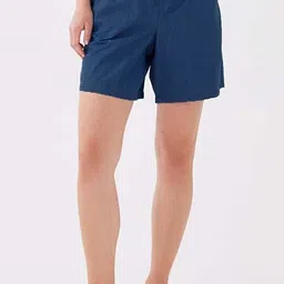 ts fashion Solid Women Denim Dark Blue Denim Shorts-picture-28