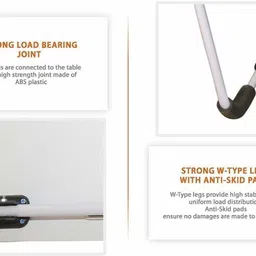 makd MULTIPURPOSE FOLDABLE WITH CUP HOLDER , STUDY & LAPTOP TABLE Wood Portable Laptop Table image 4