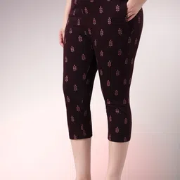 sweettouchmjo Women Maroon Capri image 3