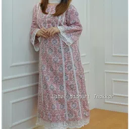 penstemon Women Cotton Blend Kurta Pant Dupatta Set image 2