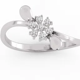 avsar AVR1077WB 14kt Cubic Zirconia White Gold ring-image-20