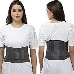 Contoured Lumbar Sacral Belt for Spondylitis Back Pain Back Support (GREY,XXL) Back / Lumbar Support-image-8