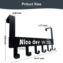 xyjiqs PandaHanger Black_Pack of 2 Door Hanger Door Hanger image 4