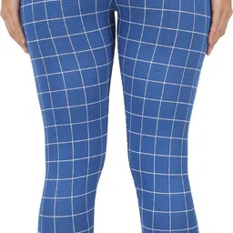 eazy trendz Checkered Women Blue, Maroon Tights image 3