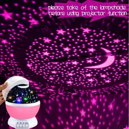 niavaa Star Master Rotating 360 Degree Moon Night Light Lamp Projector with Colors Night Lamp image 3