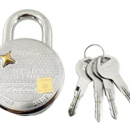 pw pencilwala New Iron Alpha Rising Star 67 mm Padlock Lock image 3