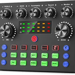 urban infotech V8 Portable Mixer, Bluetooth Multifunctional Streaming/Recording/Podcast Digital Sound Mixer-picture-26