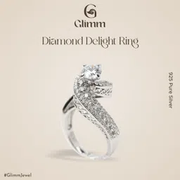 glimm jewel GLIMM GL-R16 Diamond Delight Silver Ring image 2