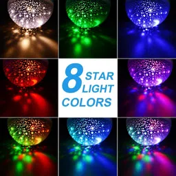 niavaa Star Master Rotating 360 Degree Moon Night Light Lamp Projector with Colors Night Lamp image 5