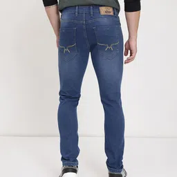 roadster Men Slim Mid Rise Blue Jeans image 5