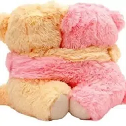 saubhagye Soft Plush Couple Teddy Bear for Valentines Gift - 9.8 Inch(Pink and Cream) - 25 cm image 3