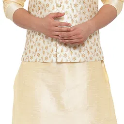 Men Poly Silk Pyjama Ethnic Jacket Set-image-28