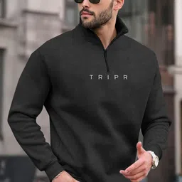 tripr Men Solid High Neck Multicolor Sweater-picture-10