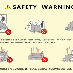 arcova home Solid Single Electric Blanket for Heavy Winter image 4