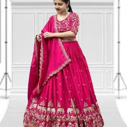 pedr trends Embroidered Semi Stitched Lehenga Choli image 3