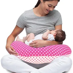 baybee Nursing Pillow Cover | Pink Slipcover Breast feeding PIllow | Best for Breastfeeding Moms | Soft Born Dot Pattern Portable Fits comfortable On infant Nursing Pillows to Aid Mothers While Breast Feeding | Great Baby Shower Gift ( Pink ) Breastfeeding Pillow-picture-12