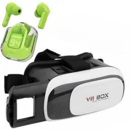 XRise VR Box Headset and Ultrapods TWS Earbuds Combo Pack for Movies & Wireless Music 2.4 GHz AM3 2 Core Processor Designed for Mobile-picture-16