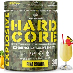 hulk nutrition HardCore Pre-Workout For Insane Explosive Energy With Creatine & Caffeinated Punch Sports Drink image 1