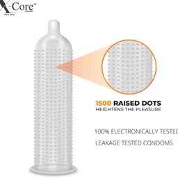 x-core dotted condoms- 50 pcs flavored condoms, with 50 pcs. DISPOSAL POUCHES & 50 pcs. TISSUE PAPERS, Free of chemicals like paraben, Flavors-(blueberry & Strawberry), 5×10's box= 50 PCS. Condom image 3