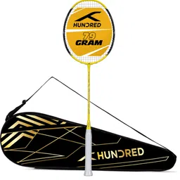 Hundred Yellow Unstrung Badminton Racquet-image-40