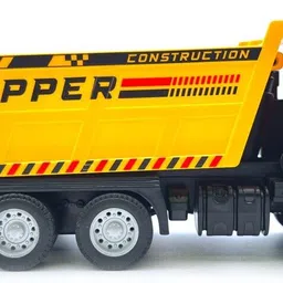 hanal Tipper Dump Truck with Ratchet Action Openable Tail Gate & Pull-Back Action Toys image 5