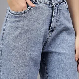 mercel Women Regular High Rise Light Blue Jeans image 3