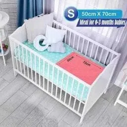 turtle india Dry Sheet for baby, Baby Bed Protector, Waterproof sheet - Small Size(Pack of 3) image 3