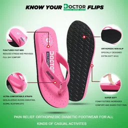 footup Newly launch Premium Diabetic Ortho Comfortable Lightweight Pregnancy Antiskid Women Slippers image 3