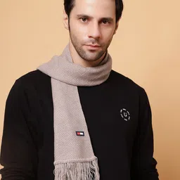 vesture Self Design, Solid, Woven Men Muffler image 4