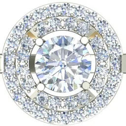 avsar AVR870WB 14kt Cubic Zirconia White Gold ring image 4