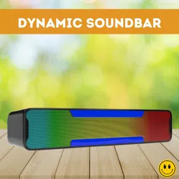 FRONY Megabar (PORTABLE HOME TV SOUNDBAR) Dynamic Thunder Sound With RGB LightC15 20 W Bluetooth Soundbar image 1