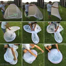 akzet Washable Mosquito Net I Foldable King Size Bed with Free Saviour Mosquito Net Polyester Washable Adults Mosquito Net image 3