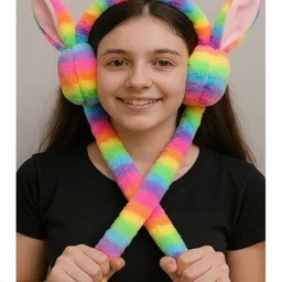 agnix Viral Plain Design Chu Chu Headphone Muffler for Boys Ear Muff image 5