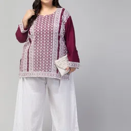 style prezone Women Relaxed White Viscose Rayon Trousers image 5