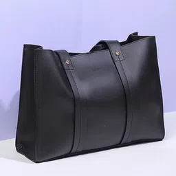 nubuff Women Black Tote-picture-19